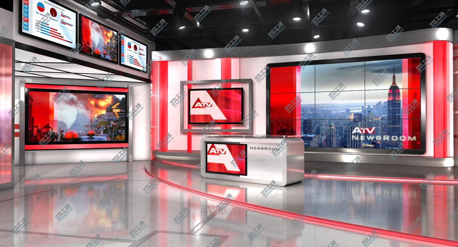 images/goods_img/202104023/VR Studio Newsroom 2 3D model/3.jpg